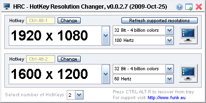 HotKey Resolution Changer 2.1 full