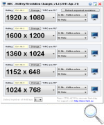 HRC   HotKey Resolution Changer 110421 HCR Screenshot1 small