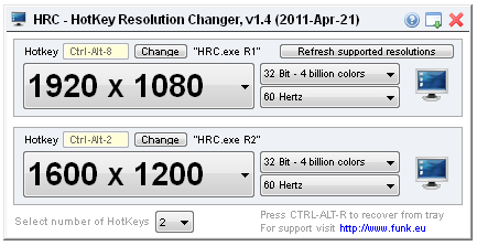 HRC   HotKey Resolution Changer 110421 HCR Screenshot2 large