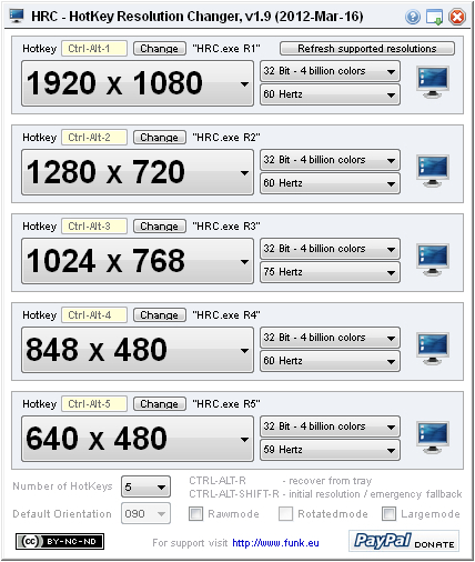 Display resolution manager serial